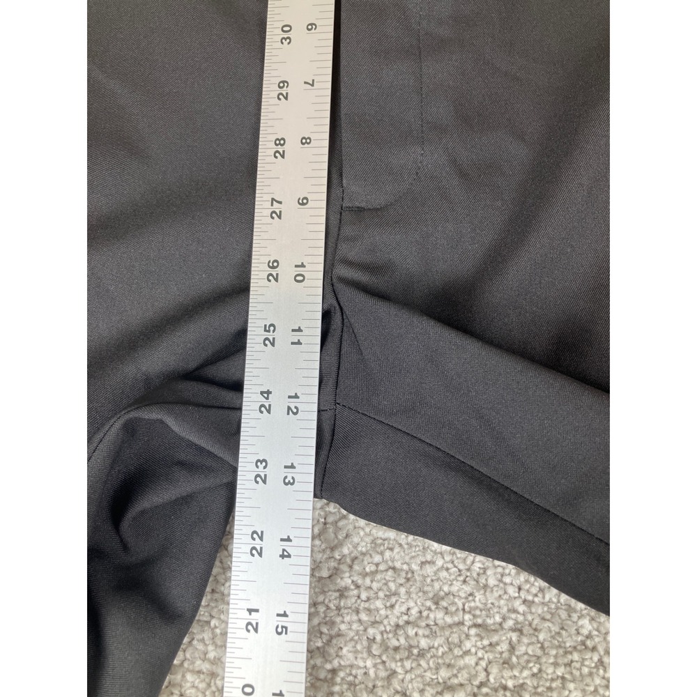 Haggar Mens Black Hidden Comfort Waistband Classic Fit Dress Pants New 42w 32 L - Picture 6 of 6